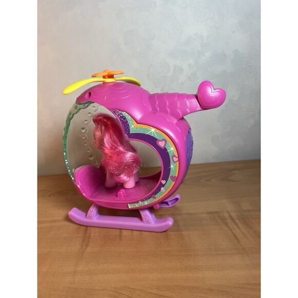 Hasbro My Little Pony 2014 MLP Helicopter Vehicle Playset w/ Pony - Picture 4 of 9